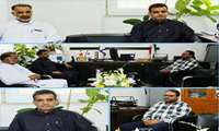 نشست مدیرعامل شرکت شهرک های صنعتی استان سیستان و بلوچستان با فرماندار شهرستان گلشن