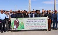 آیین درخت کاری و غرس نهال در شهرک صنعتی زاهدان