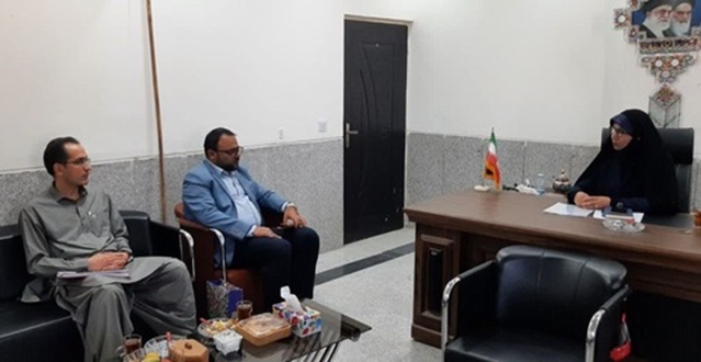 نشست مدیر عامل شرکت شهرک های صنعتی سیستان و بلوچستان با فرماندار شهرستان قصرقند