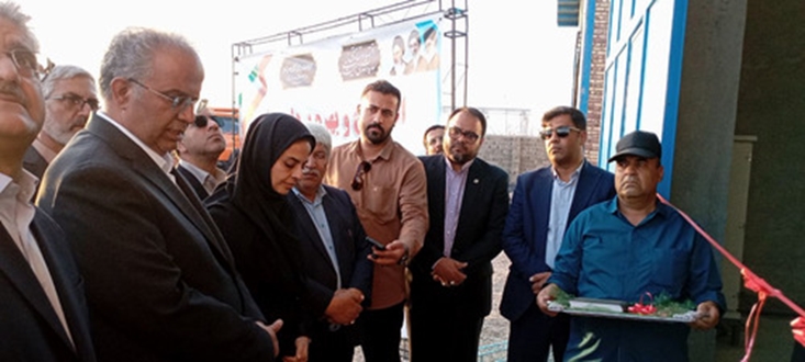 افتتاح و بهره برداری از طرح صنعتی تولید محصولات بتنی و‌ تیرچه فولادی در شهرک صنعتی محمد آباد   