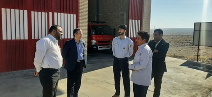بازدید مدیرعامل شرکت شهرک های صنعتی سیستان و بلوچستان از ناحیه صنعتی نصرت آباد