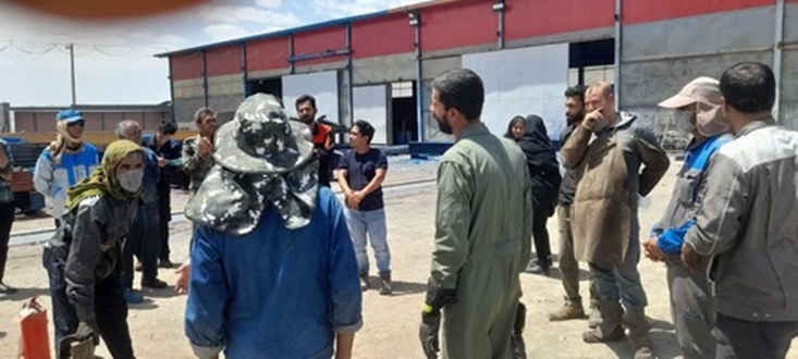 برگزاری دوره آموزشی اطفاء حریق و استفاده از کپسول های آتش نشانی در زمان وقوع حوادث در شهرک صنعتی زاهدان